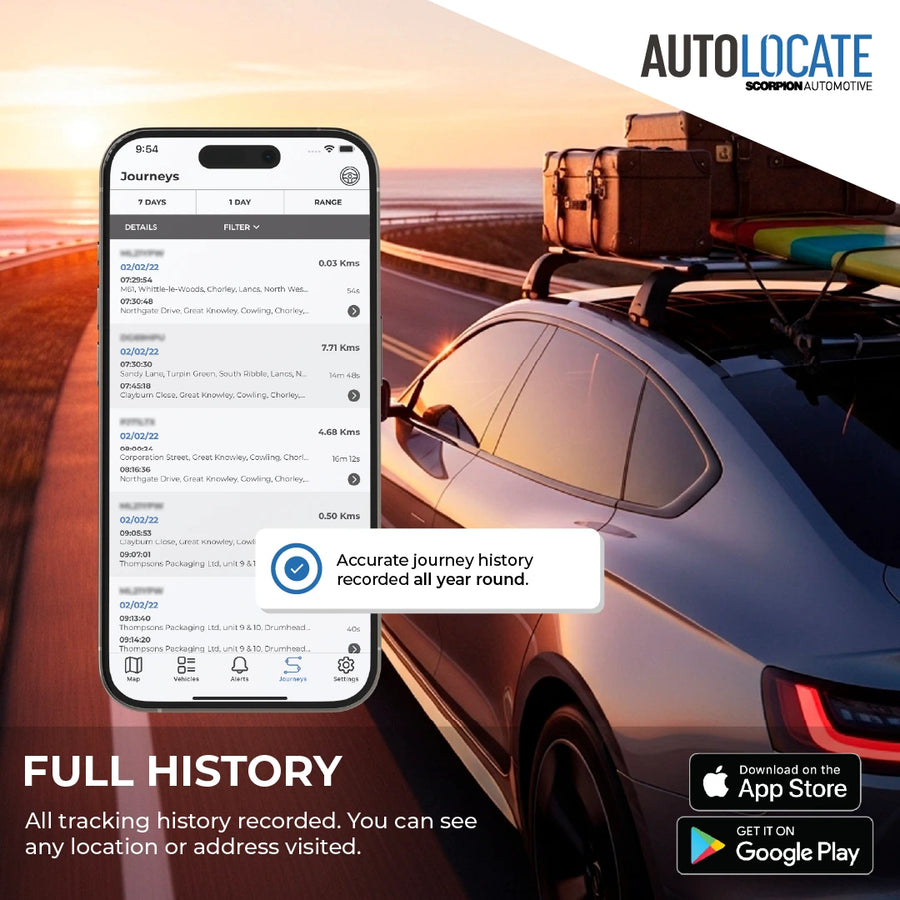 Autolocate Full History - Trackershop Australia